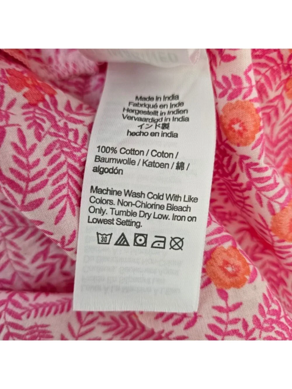 NWT J. Crew Factory Floral Printed Puff Sleeve Pintuck Top Size Medium